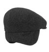 Stetson - Kent Wool Earflaps Flat Cap - Anthracite