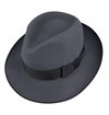 Stetson - Penn Fedora Fur Felt Hat - Pigeon Blue