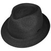Stetson - Plain Toyo Trilby Straw Hat - Black