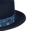 Stetson - Smithfield Fedora Wool Hat - Navy/Gun Metal