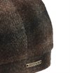 Stetson - Wool Hatteras Johnny Check Flat Cap - Black/Beige