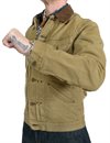 Stevenson Overall Co. - SM1 Stockman Flannel Lined Cowboy Jacket - Beige