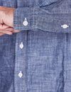 Tellason - Clampdown New Chambray Work Shirt - Blue