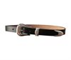 The Flat Head - 3 Piece Chromexcel Westen Belt - Black