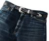 The Flat Head - 3 Piece Chromexcel Westen Belt - Black