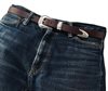 The Flat Head - 3 Piece Chromexcel Westen Belt - Brown