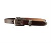 The Flat Head - 3 Piece Chromexcel Westen Belt - Brown