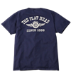 The Flat Head - Flying Wheel T-Shirt - Navy / Natural