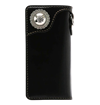 The Flat Head - Heritage Harness Leather Long Wallet - Black
