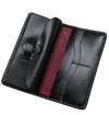 The Flat Head - Heritage Harness Leather Long Wallet - Black