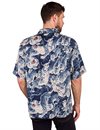 The Flat Head - Hyaku Tora Linen Shirt - Blue