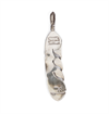 The Flat Head - Silver Pendant Top Rough Feather - Large