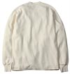 The Flat Head - Thermal Long Sleeve Henley Shirt - Ivory