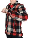 Triumph Motorcycles - Avenham Quilted Checked Wool Jacket - Red