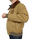 Triumph Motorcycles - Biggin Cotton Bomber Jacket With Faux Fur - Jungle Khaki