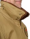 Triumph Motorcycles - Biggin Cotton Bomber Jacket With Faux Fur - Jungle Khaki