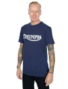 Triumph Motorcycles - Fork Seal Heritage Logo Tee - Blue