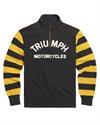 Triumph Motorcycles - Highly Double Pique Half Zip Sweatshirt - Black/Gold