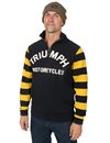 Triumph Motorcycles - Highly Double Pique Half Zip Sweatshirt - Black/Gold