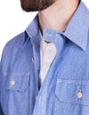 Triumph Motorcycles - Railroad Shirt - Chambray Blue