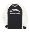 Triumph Motorcycles - Randalby Double Pique Long Sleeve Top - Black/Bone