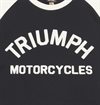 Triumph Motorcycles - Randalby Double Pique Long Sleeve Top - Black/Bone