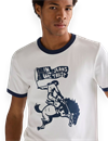 Wrangler - In Jeans We Trust Ringer T-Shirt - Worn White