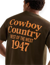 Wrangler - Vintage Cowboy T-Shirt - Wren Brown