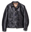 Y2 Leather - Sumi Dyed Horse Leather 50s Type II Jean Jacket
