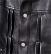 Y2 Leather - Sumi Dyed Horse Leather 50s Type II Jean Jacket