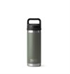 Yeti - Rambler 18 oz Bottle with Chug Cap - Camp Green