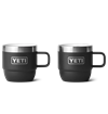 Yeti - Rambler 6 oz (177 ml) Espresso Stackable Mugs - Black (2 PK)