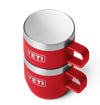 Yeti - Rambler 6 oz (177 ml) Espresso Stackable Mugs - Rescue Red (2 PK)