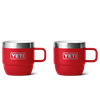 Yeti - Rambler 6 oz (177 ml) Espresso Stackable Mugs - Rescue Red (2 PK)