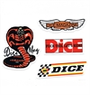 DicE - Assorted Sticker Pack X 4