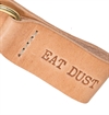 Eat Dust - Leather Key Fob - Natural