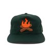 The Ampal Creative - Campfire Strapback Cap - Dark Green