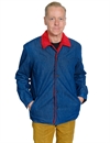 Levis Vintage Clothing - Sherpa Car Coat - Blue/Red