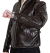 Simmons Bilt - The Clayton Horsehide Leather Jacket - Dark Brown