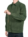 Tellason - Coverall Jacket Garment Dyed - Green 13oz