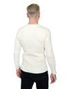 Homespun Knitwear - Lot 006 Thermal Crew Bulky Waffle - Antler White